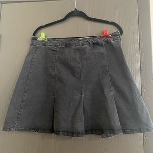Denim black tennis skirt